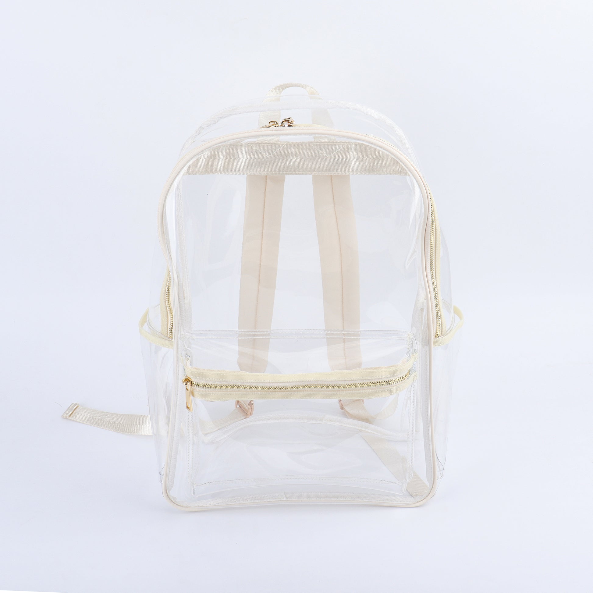 Backper Perseus Clear PVC Stadium & School Backpack — Nude