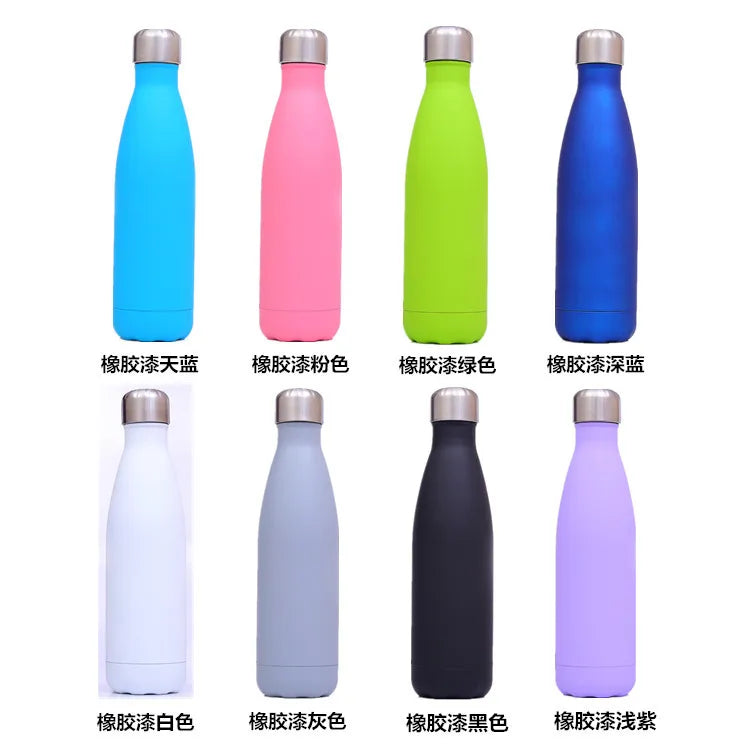 500ml Stainless Steel Vacuum Insulated Flask – Cola Shape Sports Bottle – 5