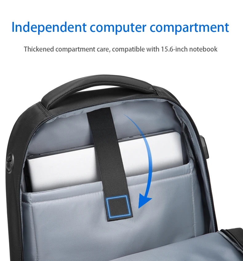 Mingao 1083 USB Anti-Theft Waterproof Travel Laptop Backpack - detail 5