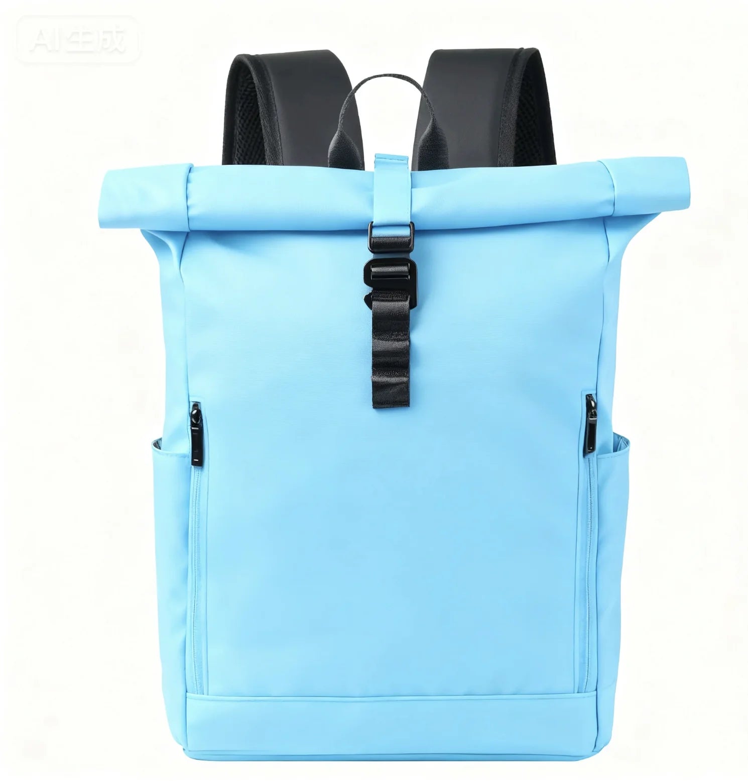 Backper Merope Roll-Top City Backpack — Sky Blue