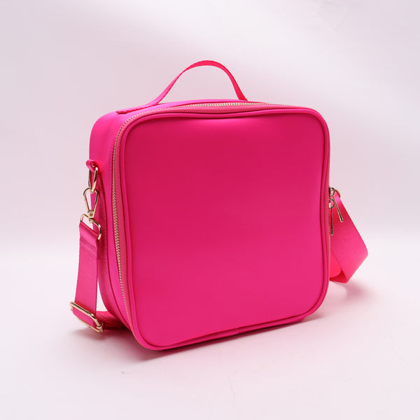 Backper Vela Insulated Crossbody Lunch Cooler Bag — Hot Pink