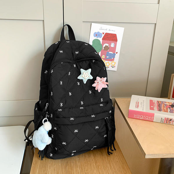 Agate SJ82290SCH hip-hop nylon backpack front