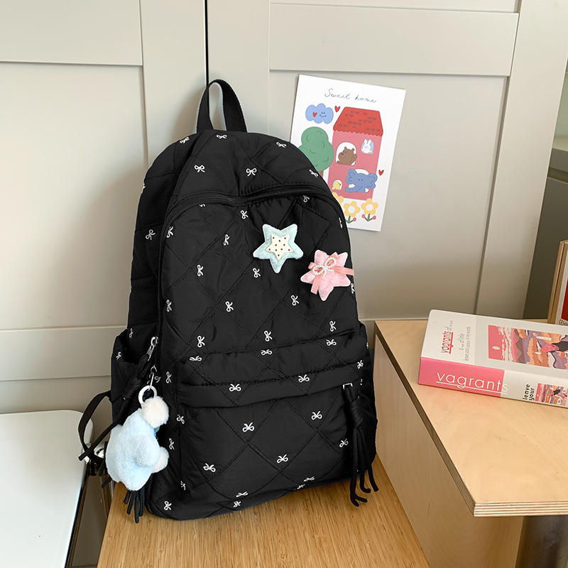 Agate SJ82290SCH hip-hop nylon backpack front