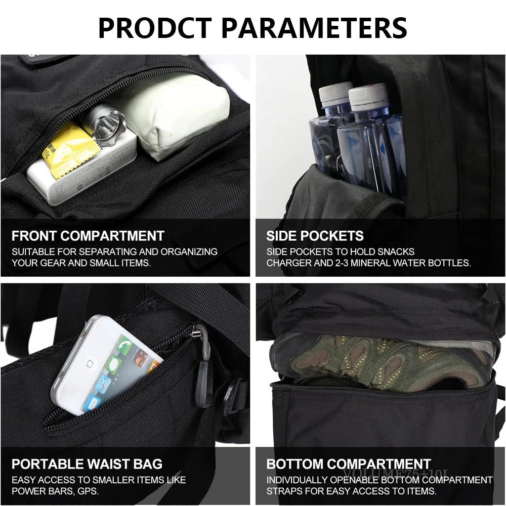 Hong BM-24M363 45L Camouflage Tactical Survival Backpack