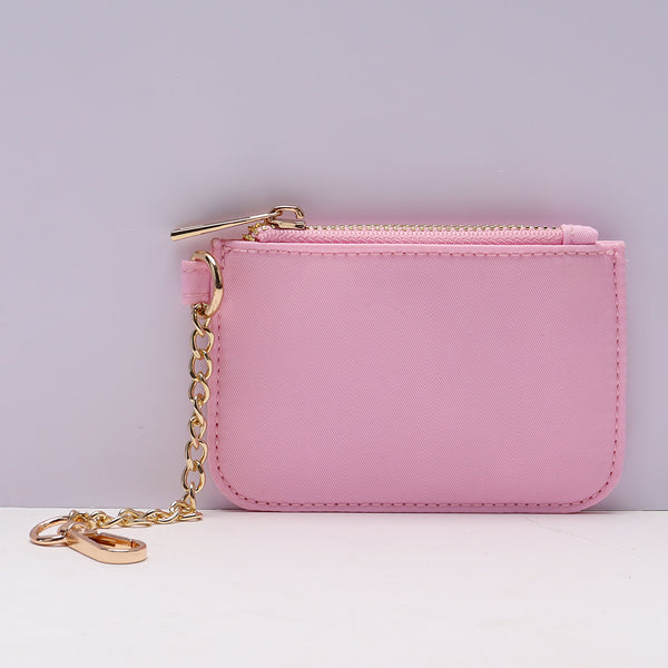 Backper Sagitta Mini Nylon Coin Purse & Key Wallet — Baby Pink
