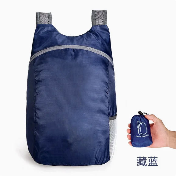 Foldable outdoor backpack air-cushion back straps