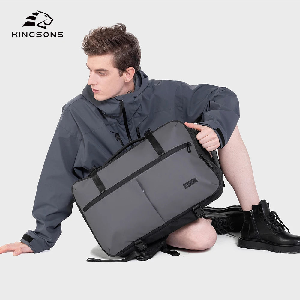 Kingsons waterproof travel backpack — lifestyle shot