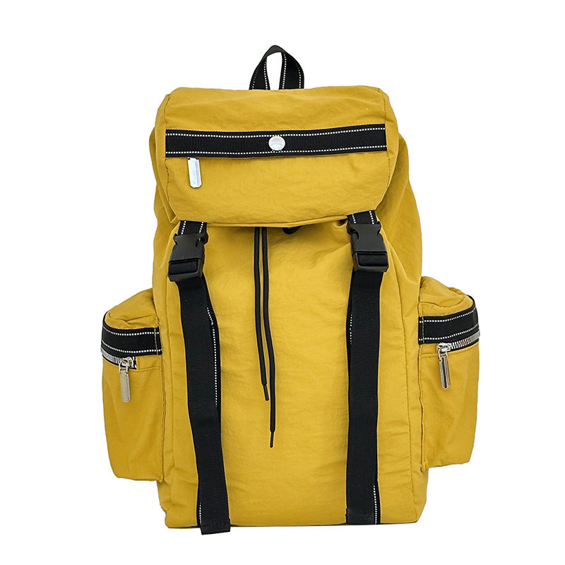 Hip-Hop Letter Print Travel Daypack - Orange - Caliban SJ8158SCH Senjia
