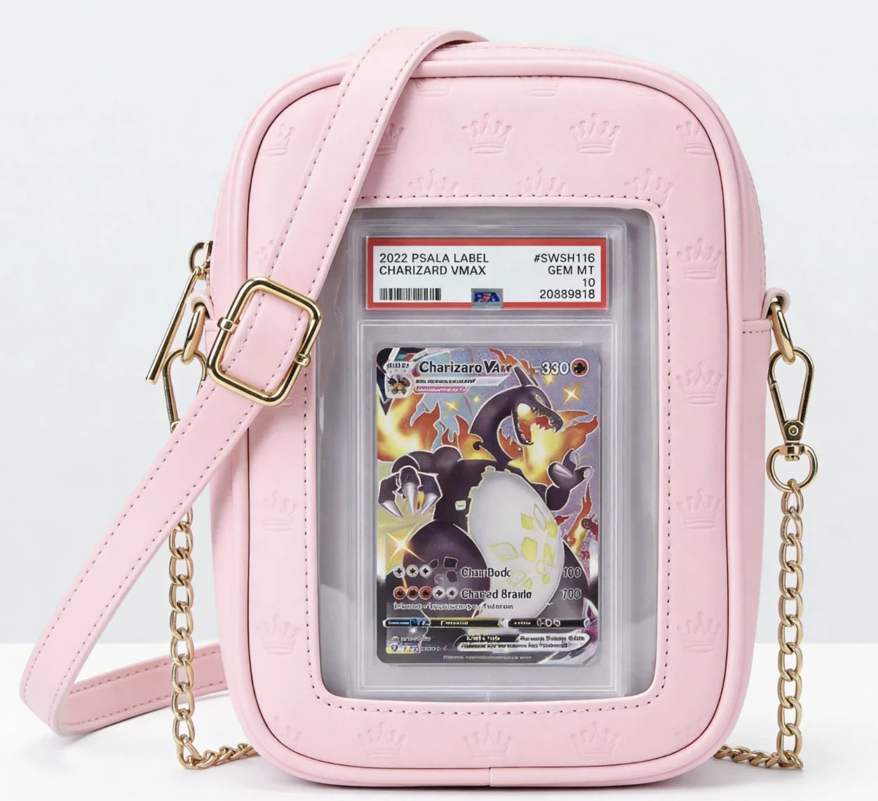 Backper Apus PU Leather Card Ita Sling — Pink