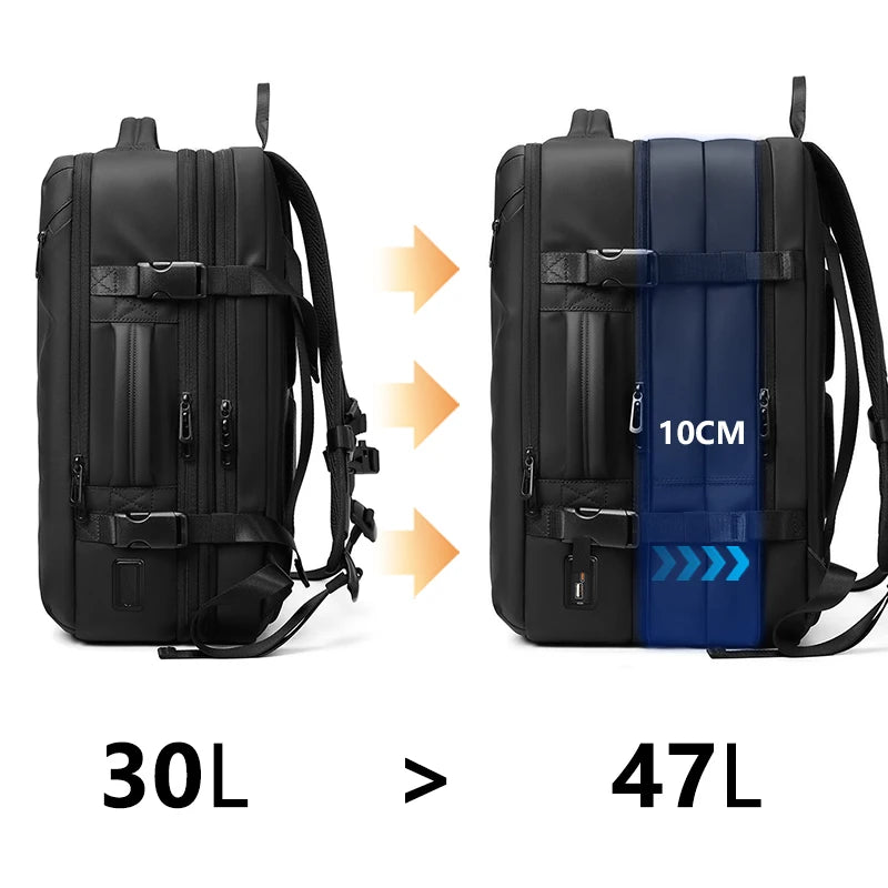 Mingao 241054 Expandable USB Travel Laptop Backpack - 2