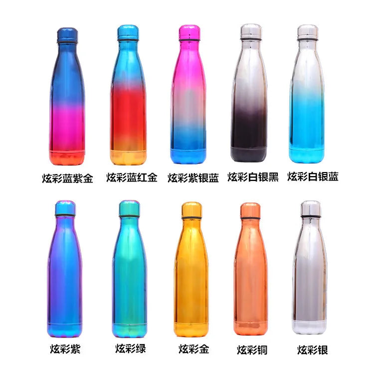 500ml Stainless Steel Vacuum Insulated Flask – Cola Shape Sports Bottle – 3