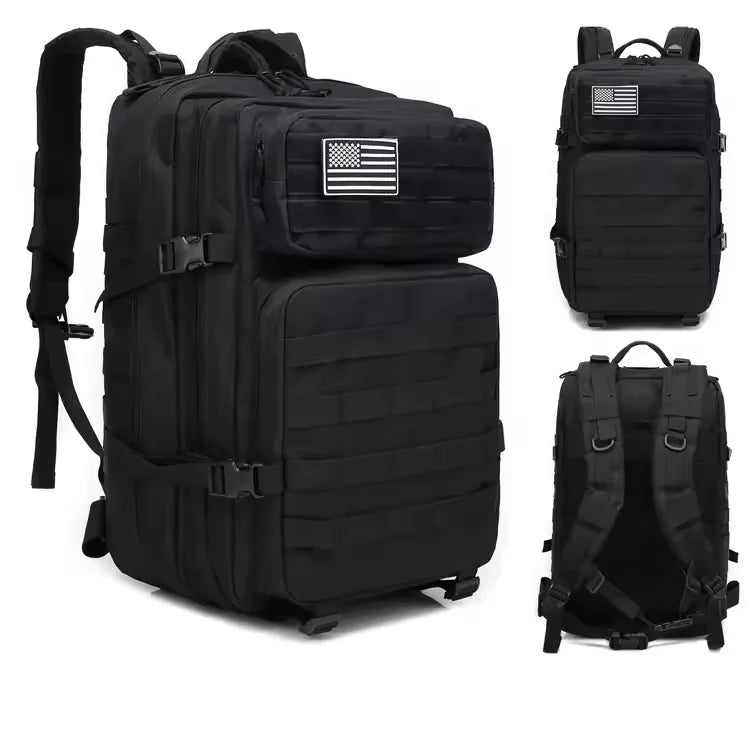 Hong BM-24M669 45L Waterproof Molle Tactical Backpack - Black