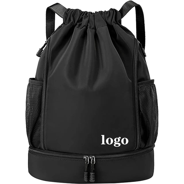 Backper Vega Drawstring Gym Bag — Black