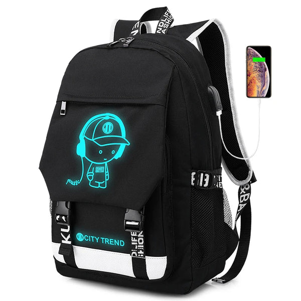 Mingao 056 Waterproof Anti-Theft Student School Backpack