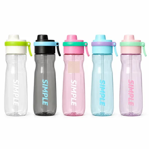 900ml Mist Spray Sports Water Bottle with Straw – Large Capacity Student & Outdoor – 1
