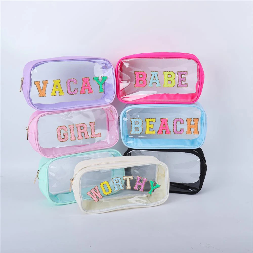 Backper Delphinus KM2627 clear swim pouch detail