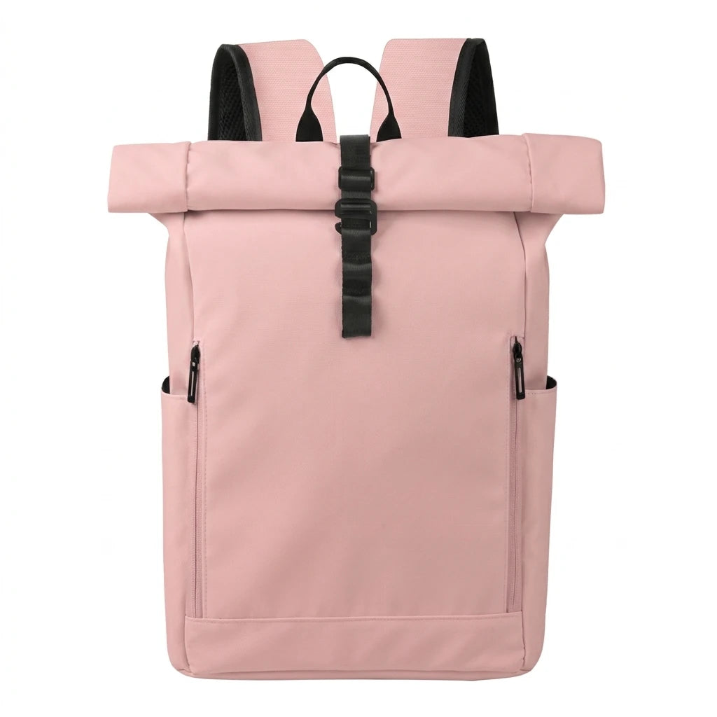 Backper Atlas Expandable Laptop Backpack — Blush Pink