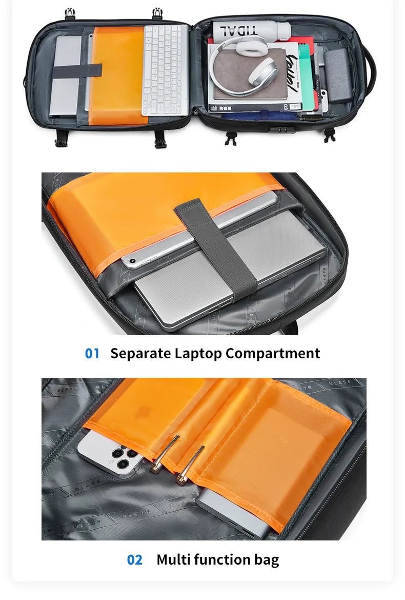Mingao 624 Anti-Theft USB College Laptop Backpack - detail 4