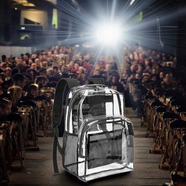 Clear Transparent PVC Backpack Callisto SJ8008SCH main
