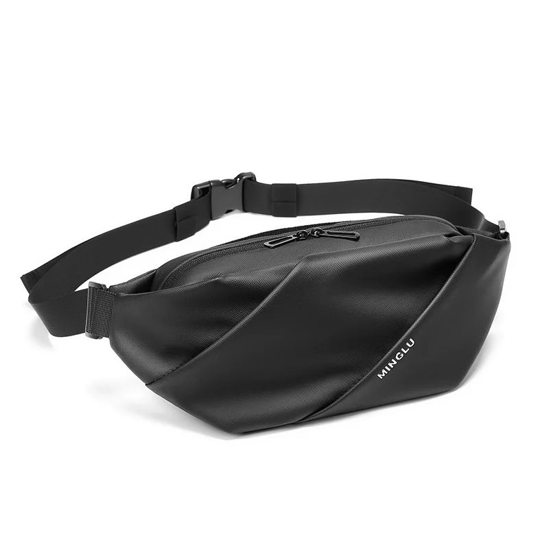Mingao 1211 Korean Waterproof Crossbody Sling Bag - Black
