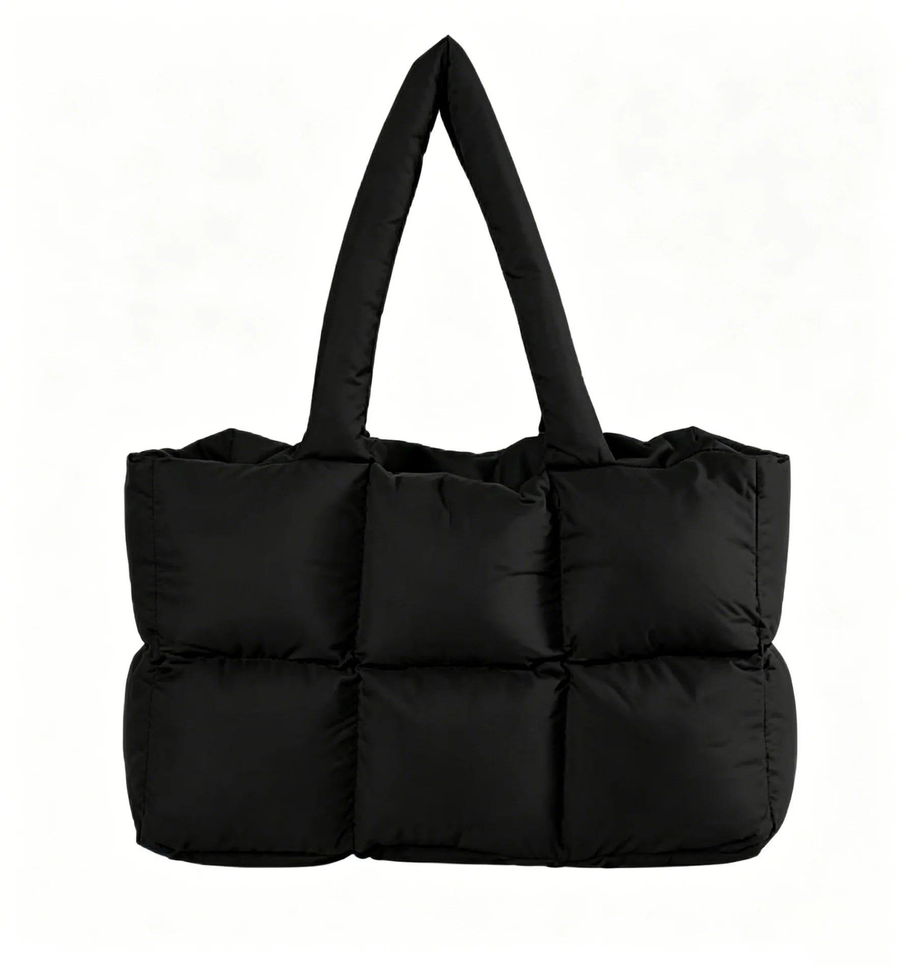 Backper Pollux Quilted Cloud Tote — Black