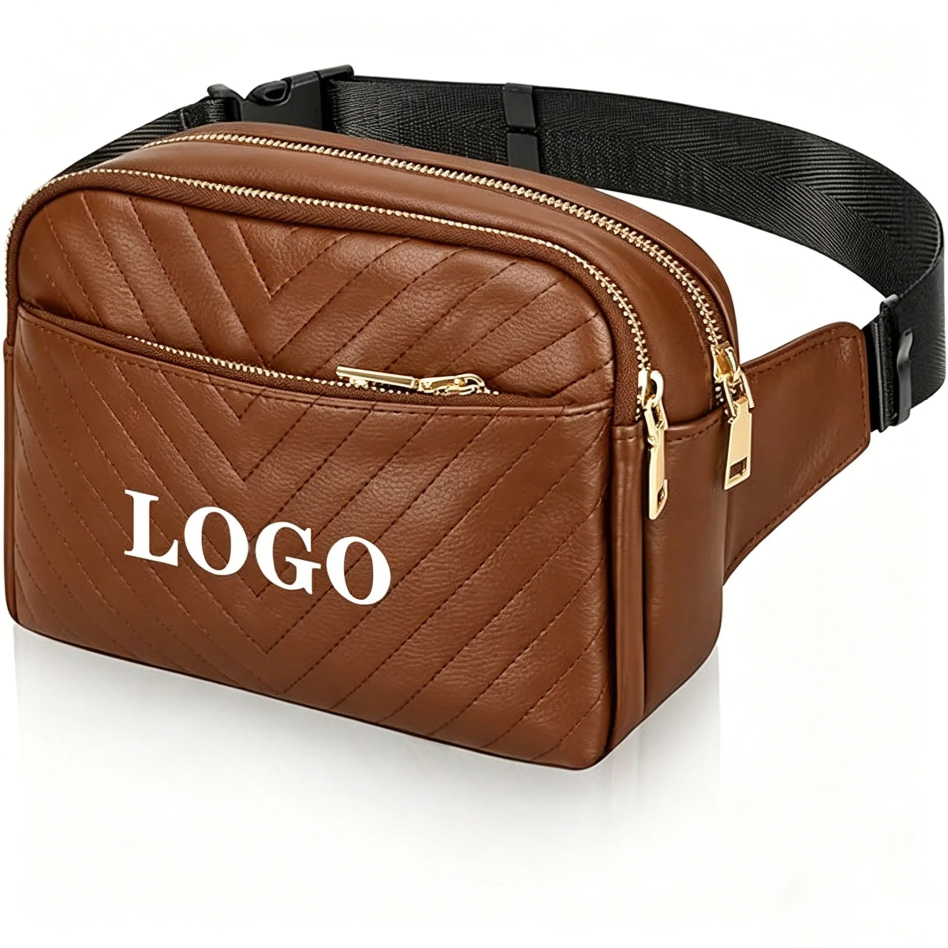 Backper Celaeno PU Leather Waist Bag — Brown