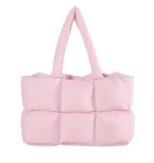 Backper Pollux Quilted Cloud Tote — Pink