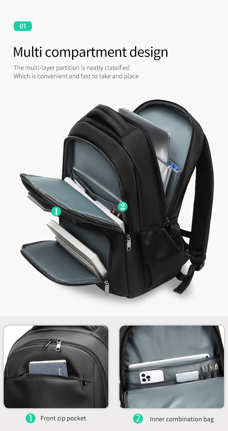 Mingao 2501-1 Waterproof Business School Laptop Backpack - detail 3