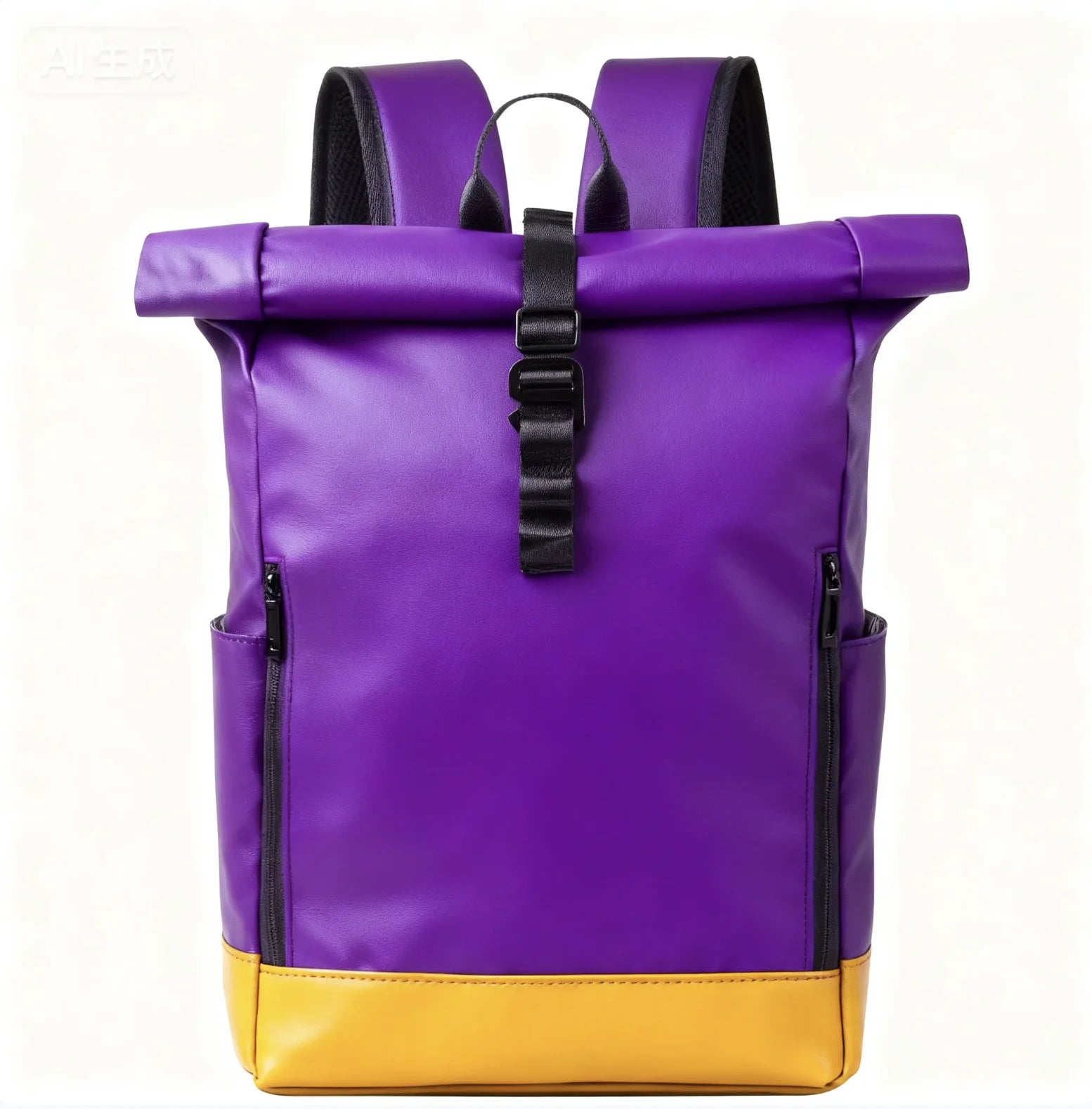 Backper Merope Roll-Top City Backpack — Purple
