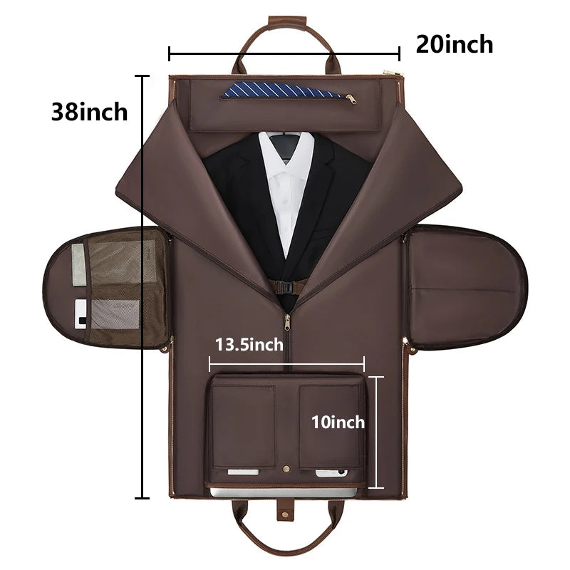 Mingao 233015 Luxury PU Leather Sneaker Garment Duffle Bag - 3