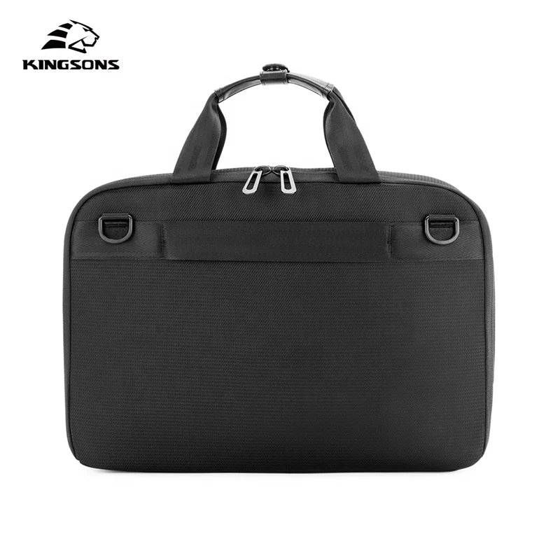 Kingsons men's USB charging laptop backpack — interior compartment