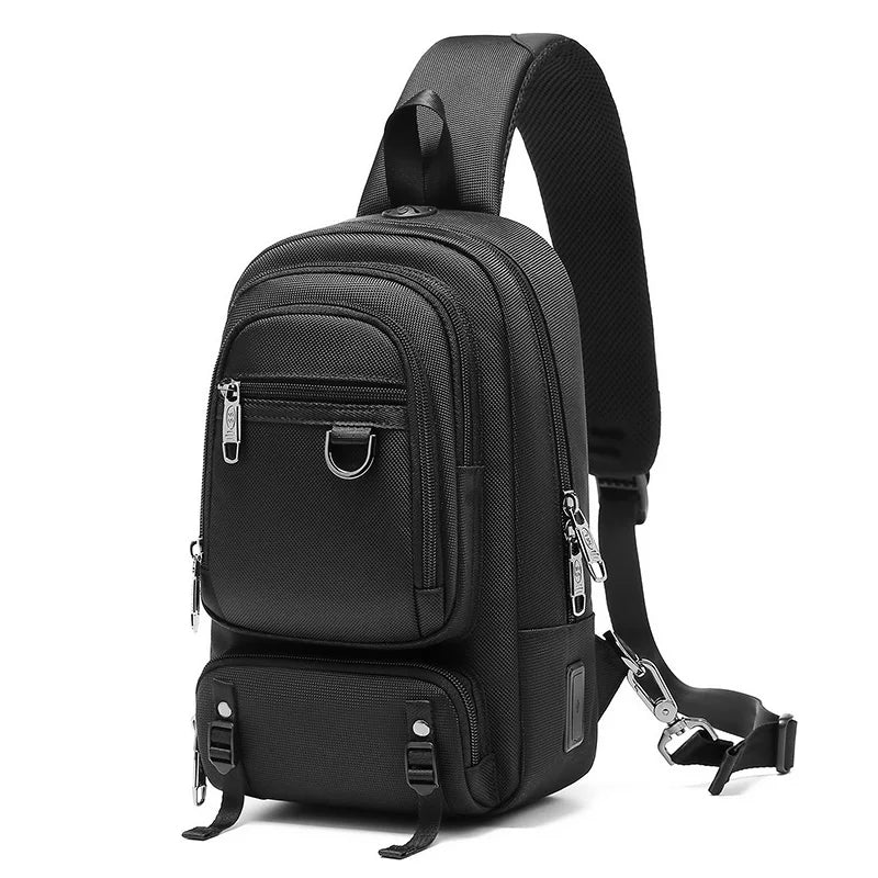Mingao 1043 Korean Crossbody Sling Bag - Black
