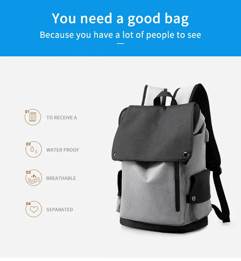Mingao 055 USB Anti-Theft Student Laptop Backpack - detail 2