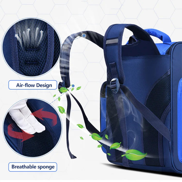 Keman KMBC1007-1 Cartoon Boys Waterproof School Backpack