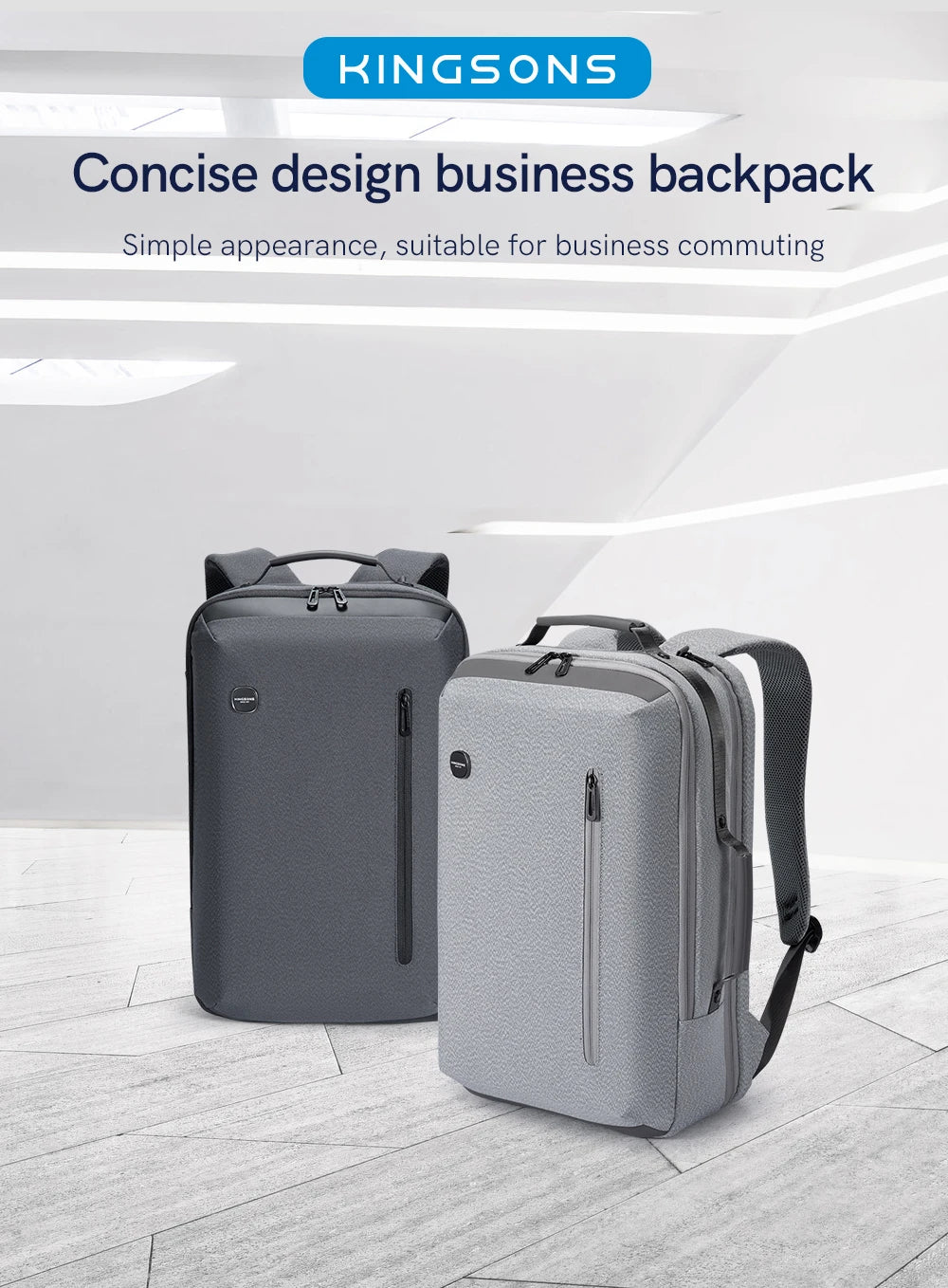 Kingsons KS3223-EE Large Business Waterproof Backpack