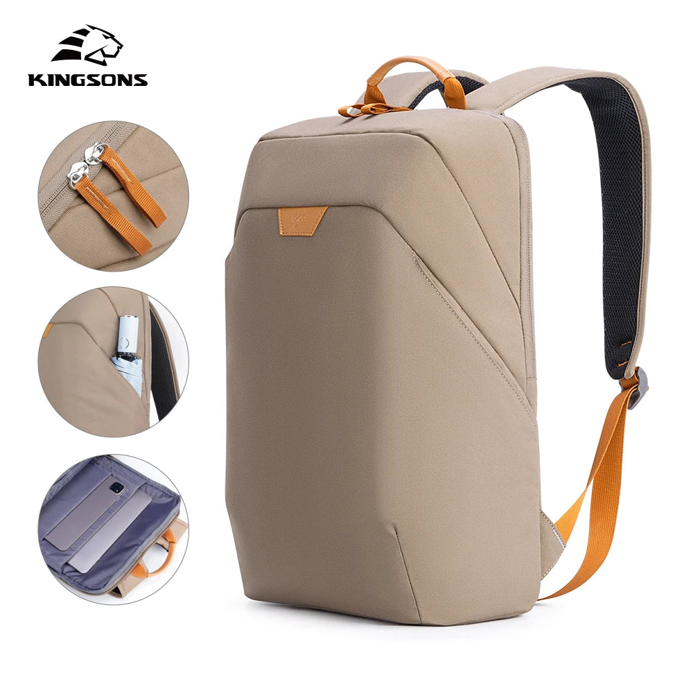 Kingsons unisex waterproof travel backpack — side detail