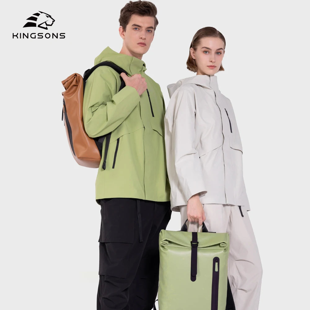 Kingsons women's travel backpack — lifestyle shot