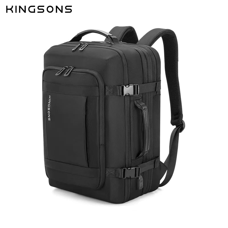 Kingsons USB charging travel backpack — back panel