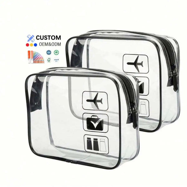 Backper Antlia Clear TSA Toiletry Bag — front view