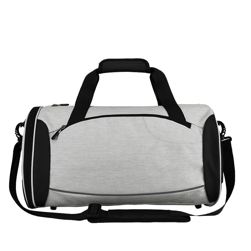 Mingao 303 Waterproof Sports Travel Duffle Bag with Shoe Compartment - White