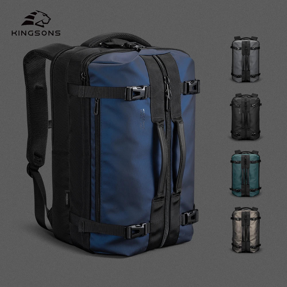 Kingsons unisex waterproof travel backpack — front view