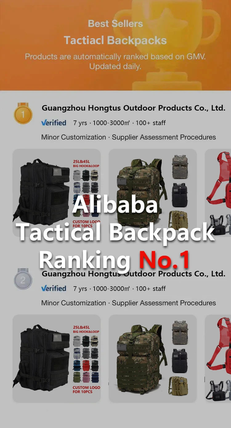 Hong BM-24M674 45L Waterproof MOLLE Tactical Backpack