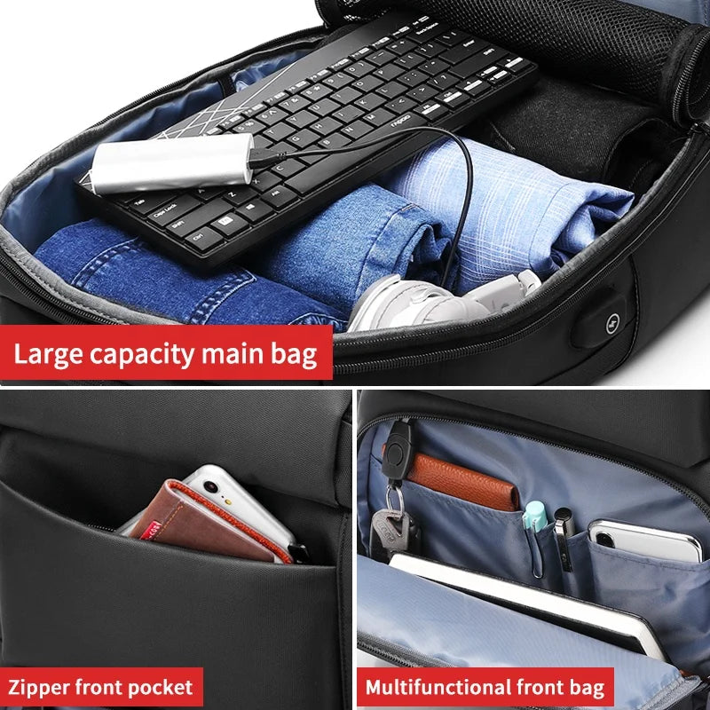 Mingao 8019 15.6" Anti-Theft USB Business Laptop Backpack
