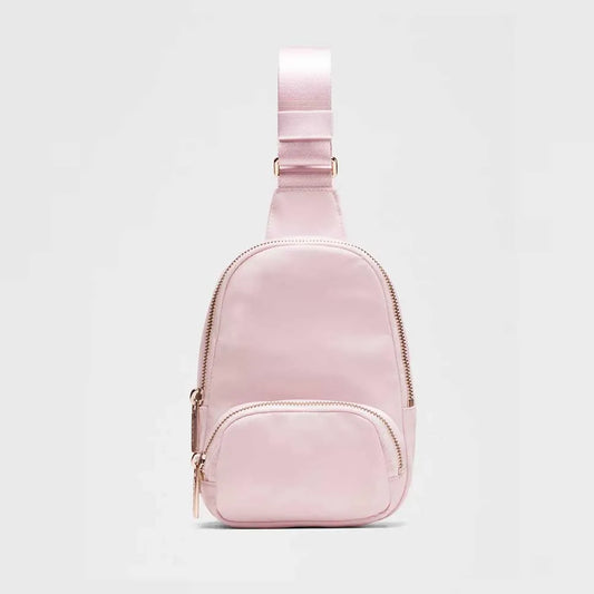 Backper Meissa Letter-Print Waist Bag — front view