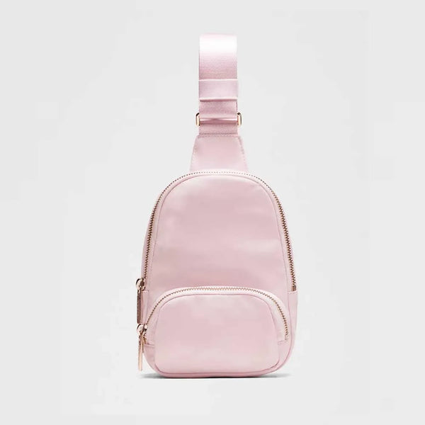 Backper Meissa Letter-Print Waist Bag — front view