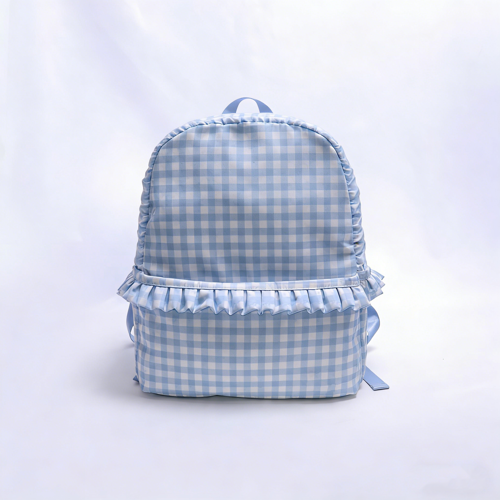 Backper Cygnus KMRB48 gingham ruffle backpack detail