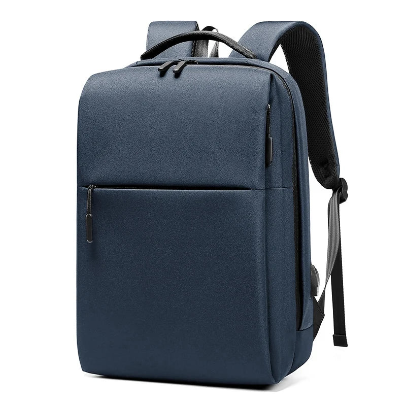 Mingao 1018 15.6" USB Waterproof Business Laptop Backpack - Blue
