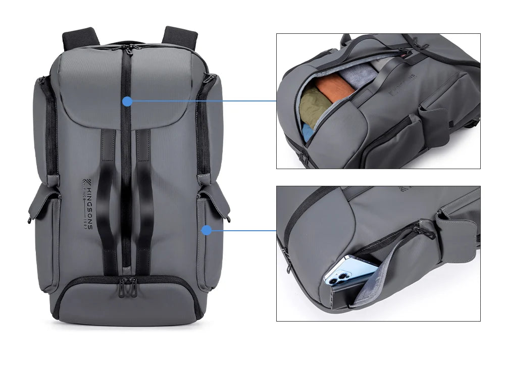 Kingsons K10106 Large Business Travel Laptop Backpack