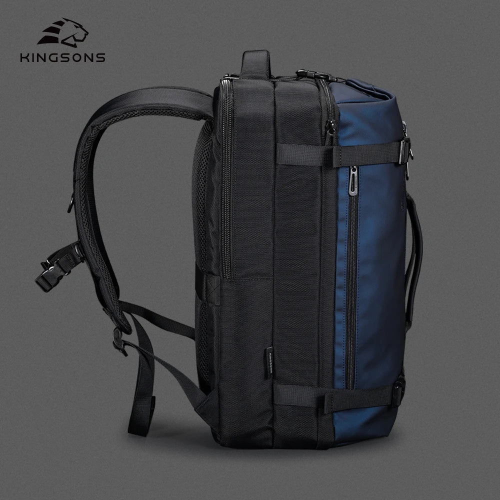 Kingsons unisex waterproof travel backpack — back panel