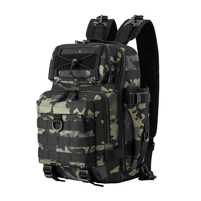 Hong BM-24M615 Multifunctional Waterproof Camo Fishing Shoulder Bag